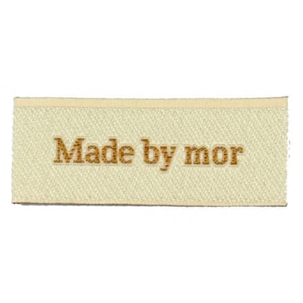 Label Made by Mor Sandfärgad