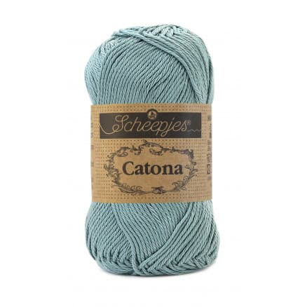 Scheepjes Catona Garn Unicolor 528 Silver Blue
