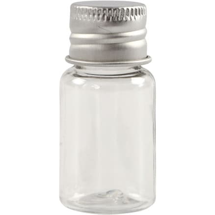 Plastburk med lock, H: 48 mm, Dia. 23,5 mm, 13 ml, 10 st./ 1 förp.