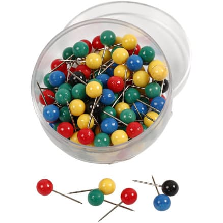 Kartn�lar, L: 17 mm, Dia. 6 mm, mixade f�rger, 100 mix./ 1 f�rp.
