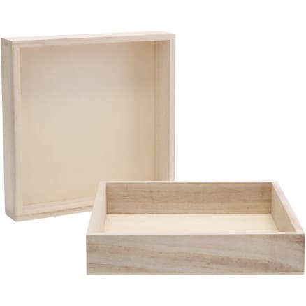 Träramar med kant, stl. 16,2x16,2x3 cm, 10 st./ 1 förp.