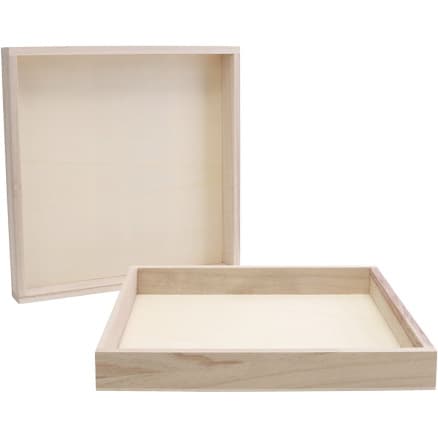 Träramar med kant, stl. 24,5x24,5x3 cm, 10 st./ 1 förp.