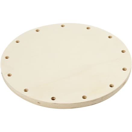 Bas för korgflätning, diam. 18 cm, tjocklek 10 mm, 1 st.