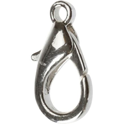 Karbinhake, L: 18 mm, silverpläterad, 4 st / 1 pk.
