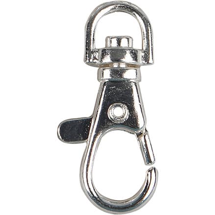 Karbinhakar, H: 37 mm, B: 14 mm, Dia. 37 mm, försilvrad, 2 st./ 1 förp.