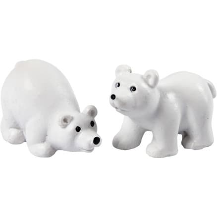 Minifigurer, H: 30 mm, L: 45 mm, vit, 2 st./ 1 förp.