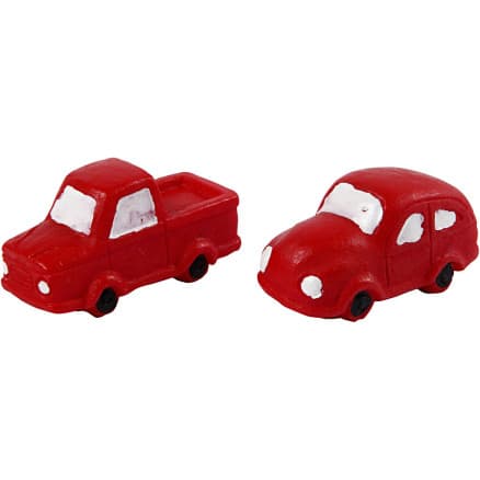 Minifigurer, H: 20 mm, L: 40 mm, röd, 2 st./ 1 förp.
