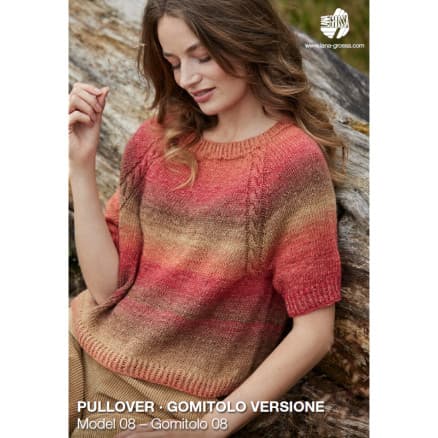 Pullover Gomitolo Versione av Lana Grossa - Stickmönster för pullover storlek 36-46