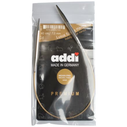 Addi Turbo Rundstickor Mässing 40cm 7,00mm / 15.7in US10Â¾