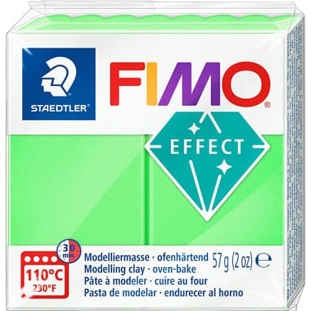 FIMO® Effect , neongrön, 57 g/ 1 förp.