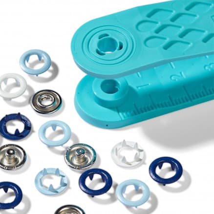 Prym Jersey Tryckknappar Ring Ass. Bl�/Vit 8mm - 21 st.