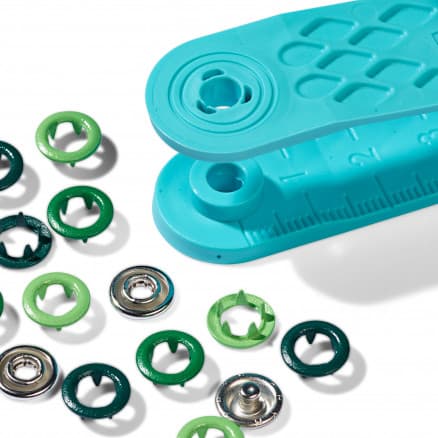 Prym Jersey Tryckknappar Ring Ass. Gr�n/Lime 8mm - 21 st
