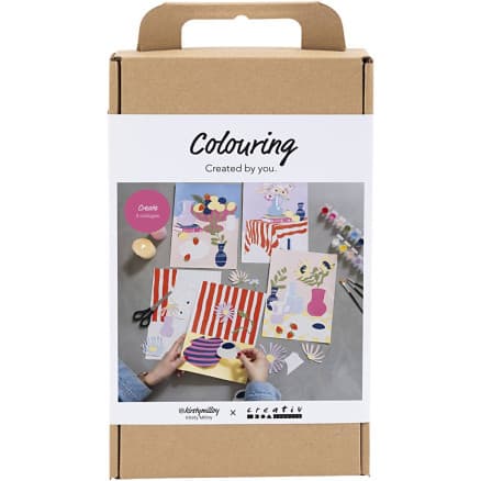 DIY Kit Färgläggning, collage, 1 frp.