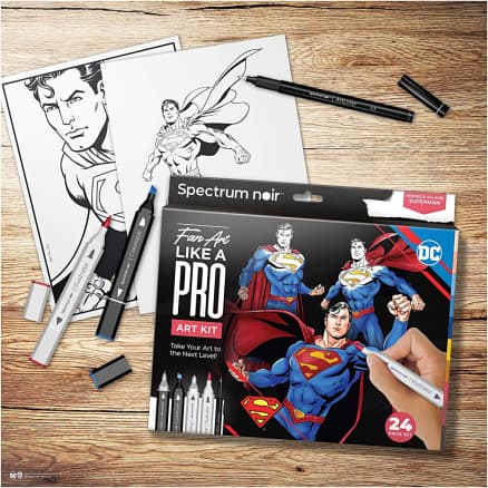 DIY Kit Illustration, Stålmannen, mixade färger, 1 förp.