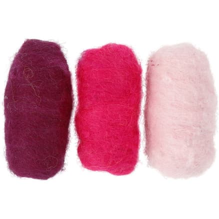 Kardad Ull, lila/pink harmoni, 3x10 g/ 1 förp.