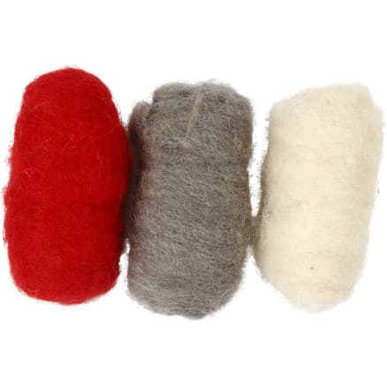 Kardad Ull, röd/vit harmoni, 3x10 g/ 1 förp.