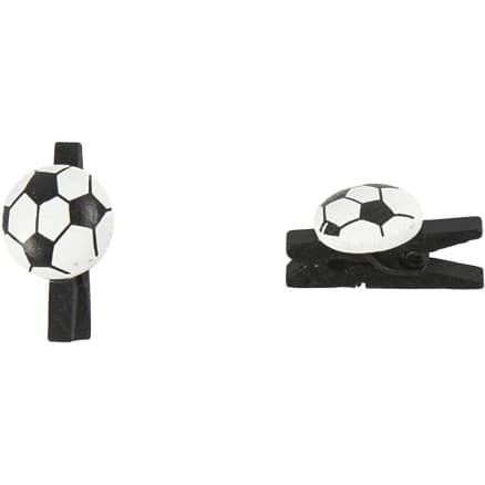 Fotbollsklämma, storlek 14x25 mm, tjocklek 12 mm, svart, 10 st / 1 pk.