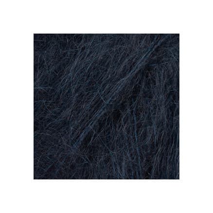 DROPS Kid-Silk Garn Unicolor 65 Mörk Marinblå