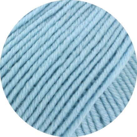 Lana Grossa Cool Wool Big Mélange Garn 1620 Melerad Ljusblå