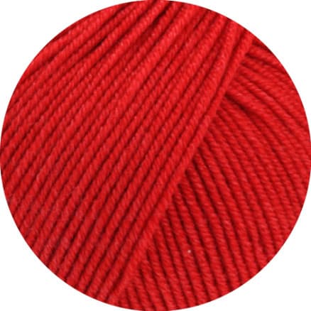 Lana Grossa Cool Wool Seta Garn 09 Röd