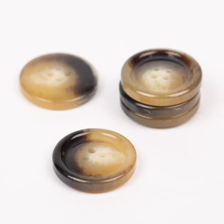 Drops knapp imitation horn (bränd) 23mm 707 - 50 st.