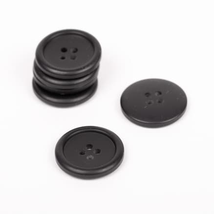 Drops Button Matt Svart 20mm 816 - 50 st.