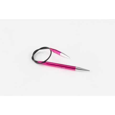 KnitPro Zing Asymmestriska Rundstickor 25 cm 5,00mm