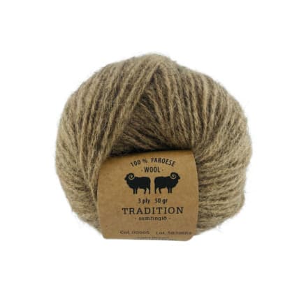 Navia Brushed Tradition Garn 905 Ljus Brun