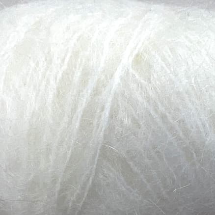 Permin Bella Mohair Garn 01 Vit