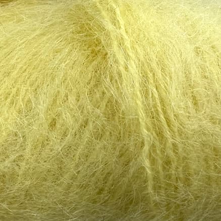 Permin Bella Mohair Garn 55 Ljus Gul