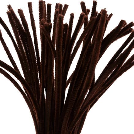 Piprensare, L: 30 cm, tjocklek 6 mm, brun, 50 st./ 1 förp.