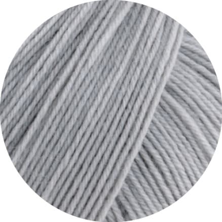 Lana Grossa Meilenweit 100 Merino Extrafine Uni Garn 2464 Ljusgrå