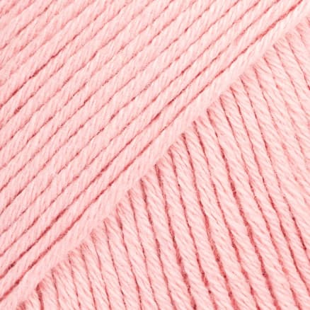 Drops Safran Garn Unicolor 01 Ljus Rosa