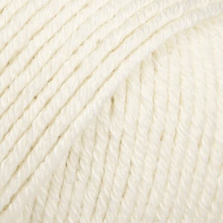 Drops Cotton Merino Garn Unicolor 01 Natur