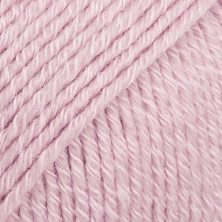 Drops Cotton Merino Garn Unicolor 05 Puder Rosa