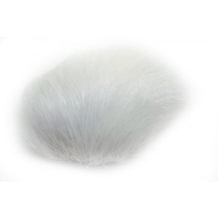 Pompom Pälstofs Kaninhår Vit 60 mm