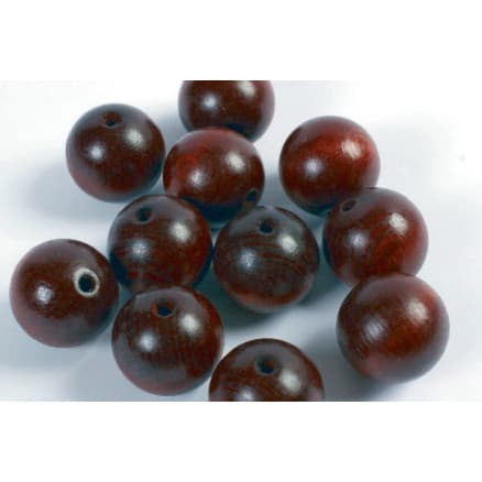 Träpärlor 20mm bruna
