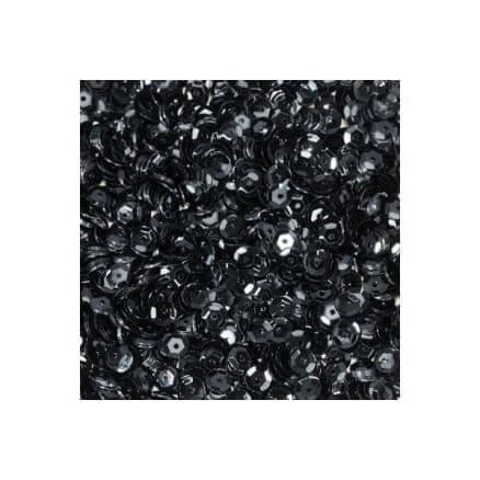 Paljett 8mm 10g no.9 Svart
