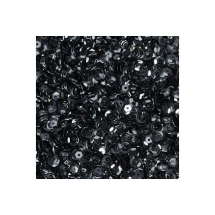 Paljett 5mm 500gr Svart