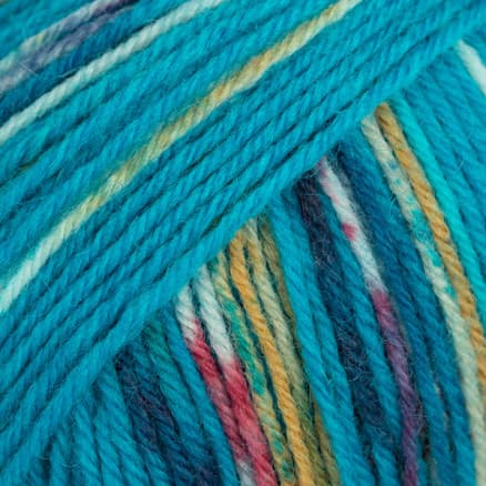 Drops Fabel Garn Print 162 Blue Sea