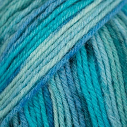 Drops Fabel Garn Print 340 Blue Lagoon