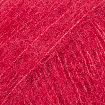 Drops Brushed Alpaca Silk Garn Unicolor 07 Röd