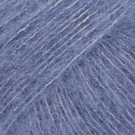 Drops Brushed Alpaca Silk Garn Unicolor 13 Jeansblå