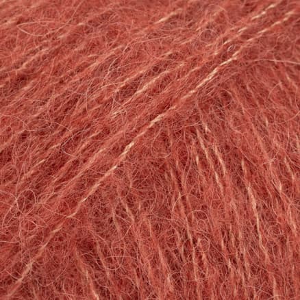 Drops Brushed Alpaca Silk Garn Unicolor 24 Rost