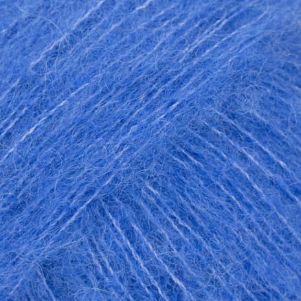 Drops Brushed Alpaca Silk Garn Unicolor 26 Koboltblå