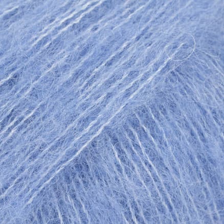 Drops Brushed Alpaca Silk Garn Unicolor 28 Stillahavsblå