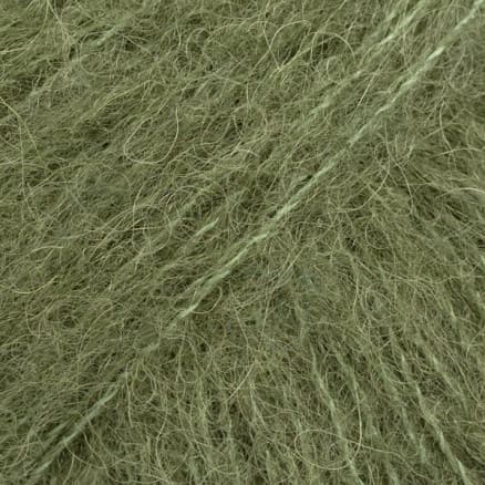 Drops Brushed Alpaca Silk Garn Unicolor 32 Mossgrön