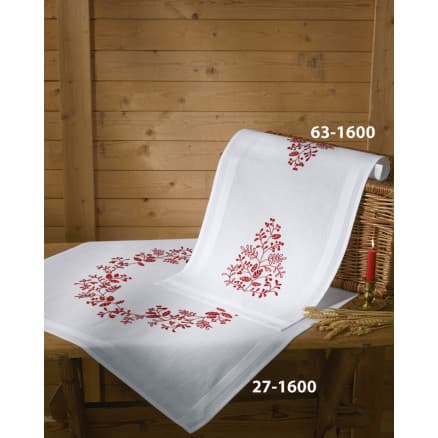 Permin Färdig Löpare Jul i rött 40x80cm