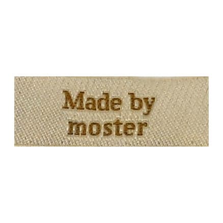 Label Made by Moster Sandfärgad