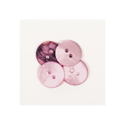 Drops Knapp Rund Rosa 15mm 622 - 1 st.